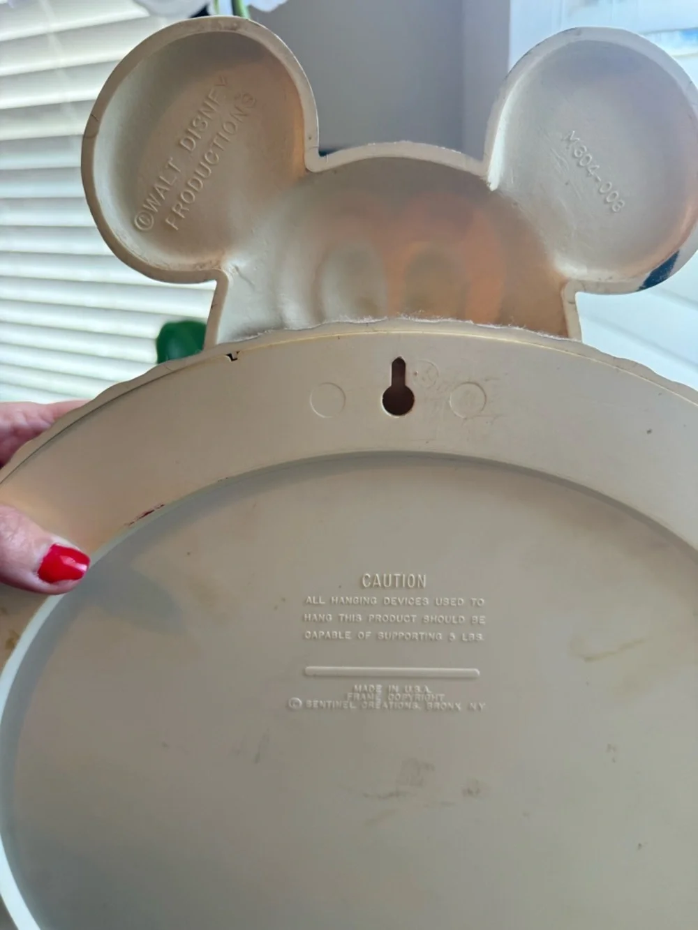 Vintage Disney Mickey Mouse Mirror Wall Decor Rare Collectible EUC